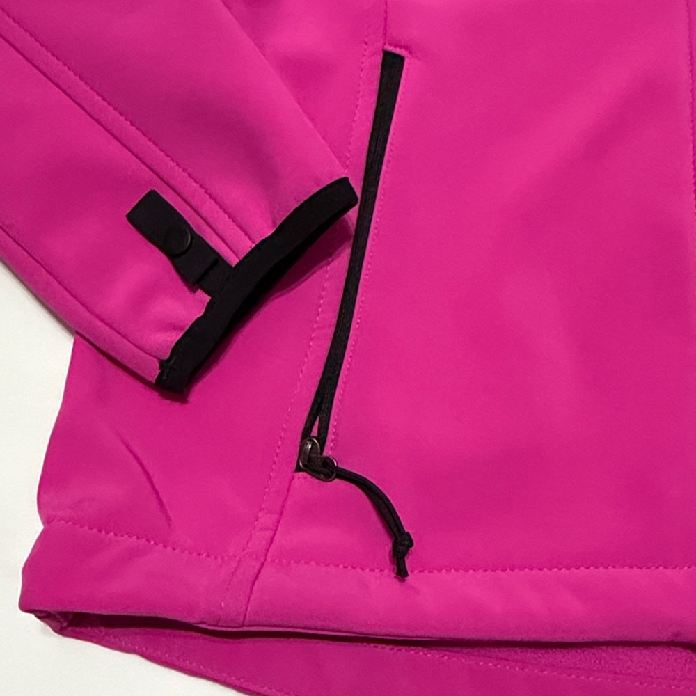 The North Face Pink Full Zip  Softshell Hoodie Jacket M - Picture 2 of 7